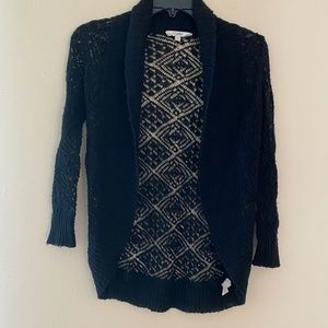 Women's Black Cover Up Jacket
